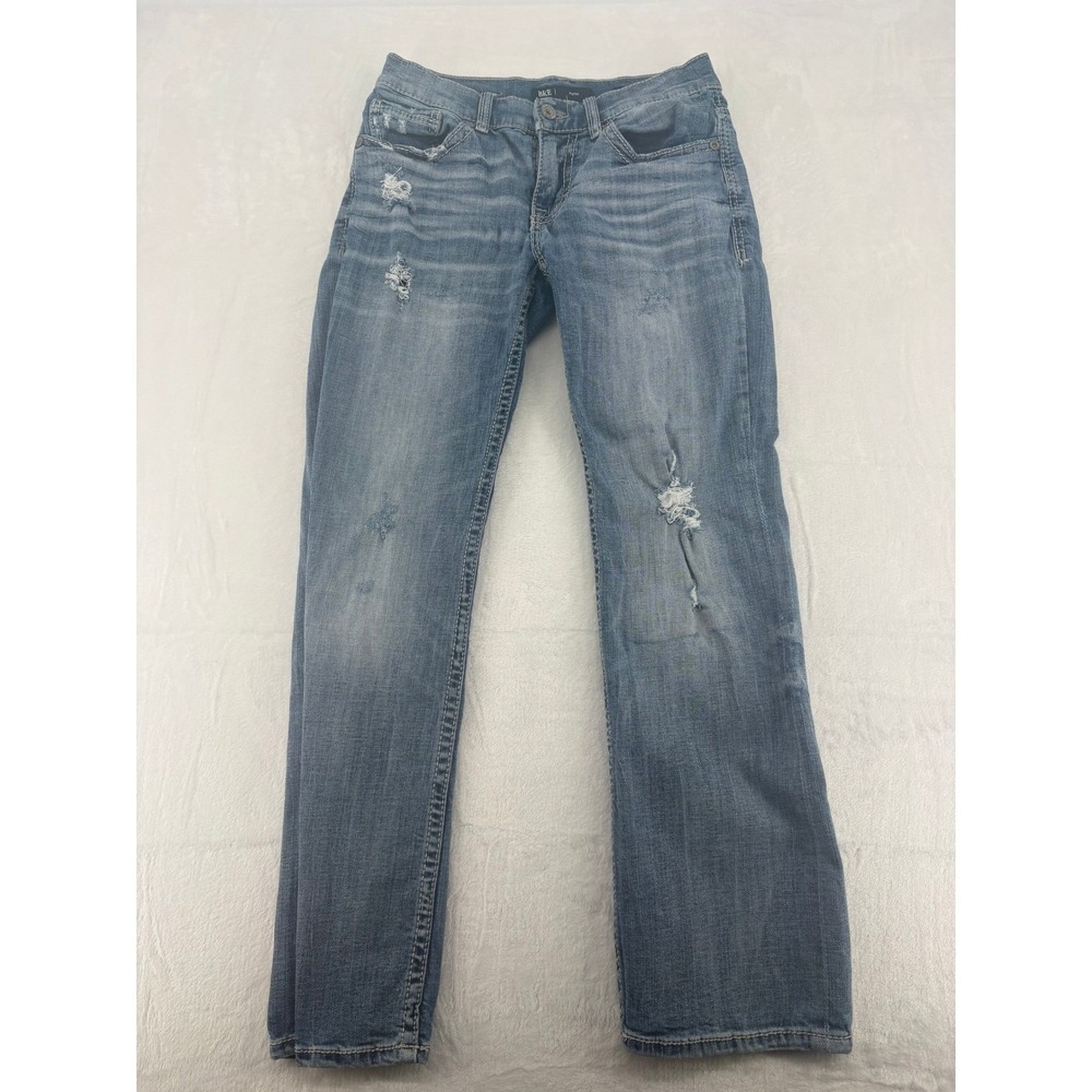 BKE Aiden Jeans‎ Mens 29x30 Straight Blue Distressed Denim Pants